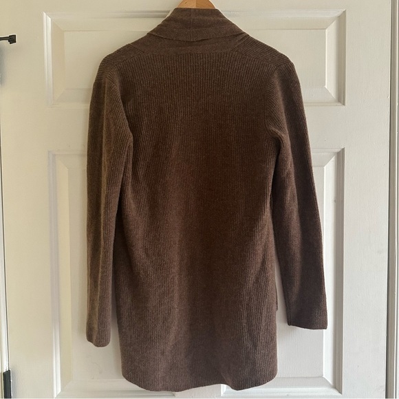 Kobi Halperin Women’s XS Brown Bryn Cashmere Cardigan Sweater Minimalist Classic - Picture 5 of 8